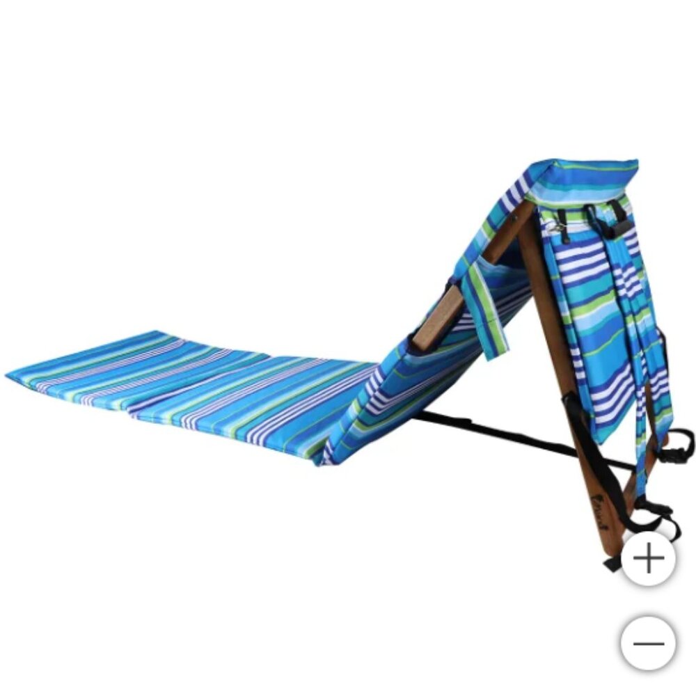 Melino Beach Lounger with Tray Table - Picture 4 of 6